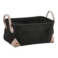 Корзина для белья AQUANOVA LUBSBS-09 40210 Кожа/ Черный