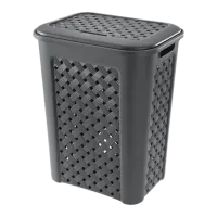 Корзина для белья Tontarelli Arianna 50.7 л/ Черный