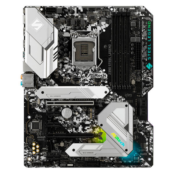 Материнская плата ASRock Z390 STEEL LEGEND Игровая/ ATX/ Intel Z390 photo 1