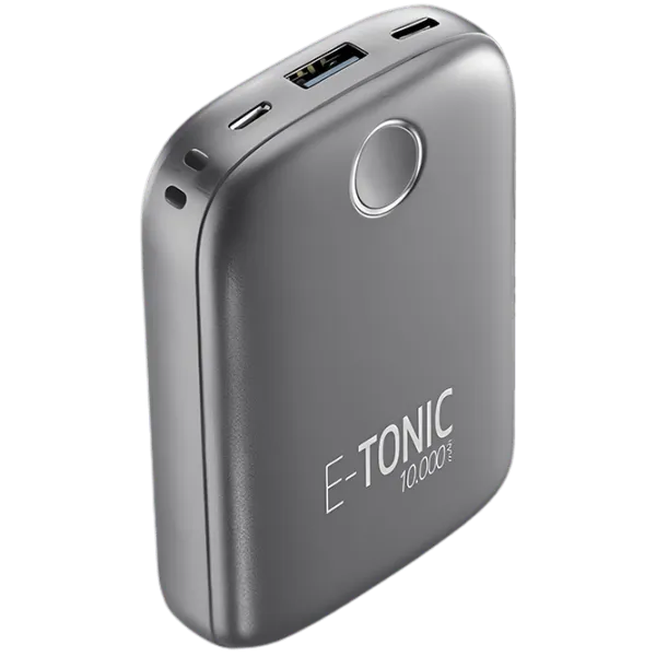 Power Bank Cellularline E-Tonic 10000 mAh/ Black photo 1 Power Bank Cellularline E-Tonic 10000 mAh/ Black photo 1