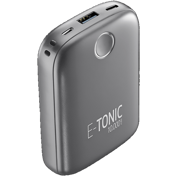Power Bank Cellularline E-Tonic 10000 mAh/ Black photo 1 Power Bank Cellularline E-Tonic 10000 mAh/ Black photo 1