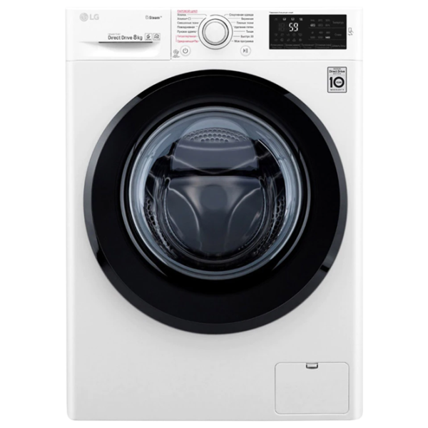 Стиральная машина LG F4M5TS6W Direct Drive/Steam/6 Motion DD/8 кг/Белый photo 1 Стиральная машина LG F4M5TS6W Direct Drive/Steam/6 Motion DD/8 кг/Белый photo 1