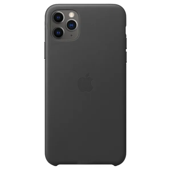 Husă pentru smartphone Apple iPhone 11 Pro Max Cover X/ Back/ Piele/ Black photo 1