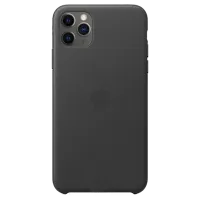 Husă pentru smartphone Apple iPhone 11 Pro Max Cover X/ Back/ Piele/ Black