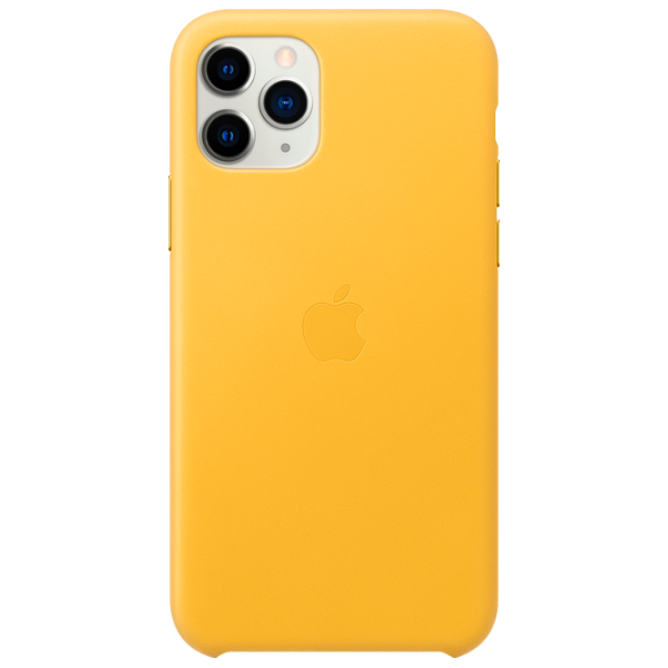 Husă pentru smartphone Apple iPhone 11 Pro Apple/ Back/ Piele/ Lemon Yellow photo 1 Husă pentru smartphone Apple iPhone 11 Pro Apple/ Back/ Piele/ Lemon Yellow photo 1