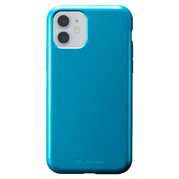 Husa Apple iPhone 11 Cellularline Back/ TPU/ Turcoaz Blue photo 1