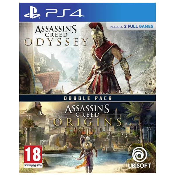 Assassin’s Creed Origins + Odyssey Double Pack Game for PlayStation 4 photo 1 Assassin’s Creed Origins + Odyssey Double Pack Game for PlayStation 4 photo 1