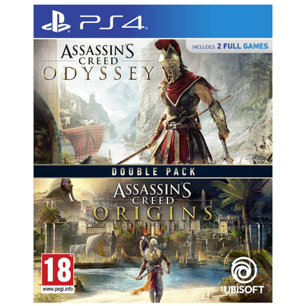 Assassin’s Creed Origins + Odyssey Double Pack Game for PlayStation 4 photo 1 Assassin’s Creed Origins + Odyssey Double Pack Game for PlayStation 4 photo 1