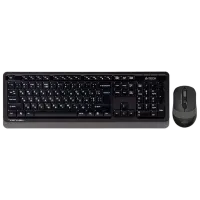 Клавиатура и Мышь A4Tech FG1010 Беспроводные/ Серый