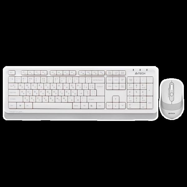Клавиатура и Мышь A4Tech FG1010 Беспроводные / Белый photo 1