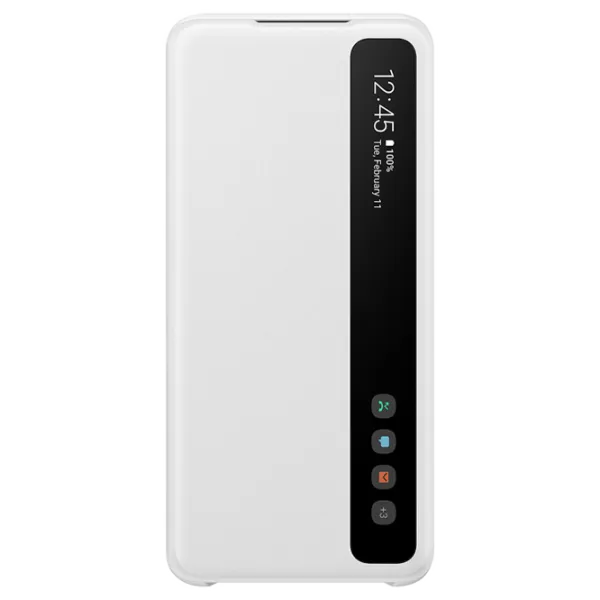 Husă pentru smartphone Samsung Galaxy S20 Samsung/ Flip Cover View/ PU/ White photo 1