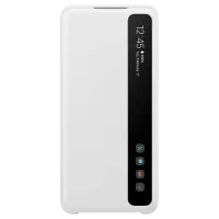 Husă pentru smartphone Samsung Galaxy S20 Samsung/ Flip Cover View/ PU/ White