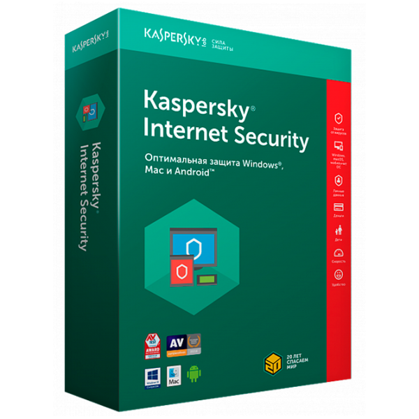 Antivirus KASPERSKY Internet Security (KIS) X86/ X64 1 Устройство/ Online photo 1