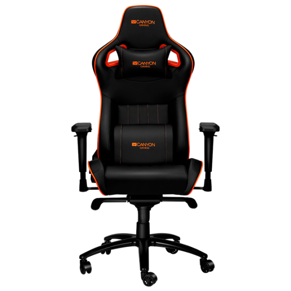 Scaun Gaming Canyon Corax Orange Black photo 1
