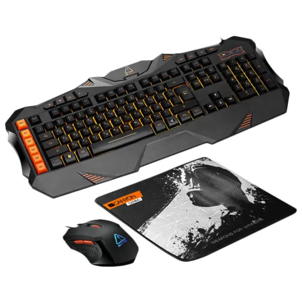 Tastatură Canyon Leonof Combo Kit Cu fir/ Black photo 1