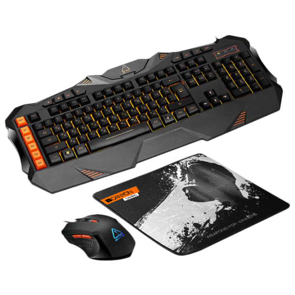 Tastatură Canyon Leonof Combo Kit Cu fir/ Black photo 1