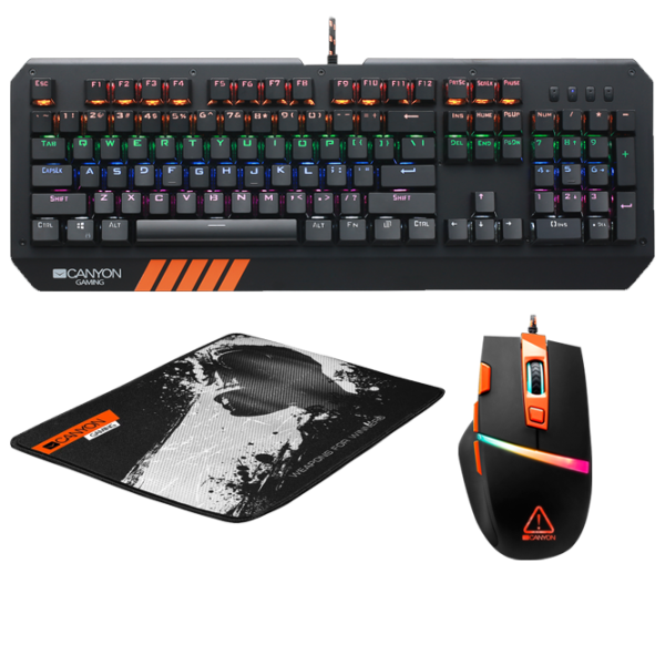Tastatură Canyon Nightflyer Cu fir/ Black photo 1 Tastatură Canyon Nightflyer Cu fir/ Black photo 1