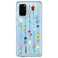 Чехол для смартфона Samsung Galaxy S20 Spigen/ Back/ TPU/ Flowers Прозрачный