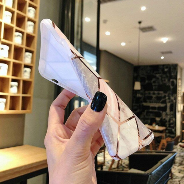 Husă pentru smartphone Samsung Galaxy A51 Spigen/ Back/ TPU/ Marble Pink photo 1