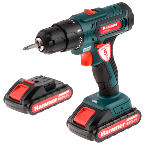 Дрель-шуруповерт Hammer ACD143Li Premium 400 rot/min photo 1