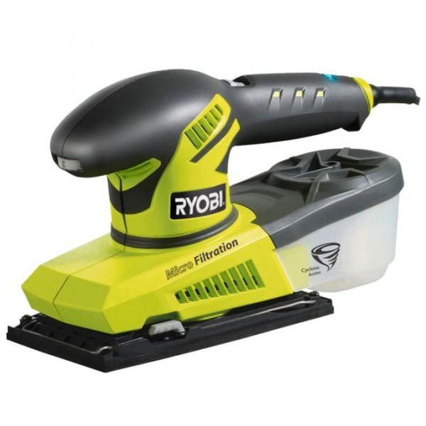 Șlefuitor Ryobi ESS280RV Cu vibrații/ 280 W/ Green photo 1 Șlefuitor Ryobi ESS280RV Cu vibrații/ 280 W/ Green photo 1