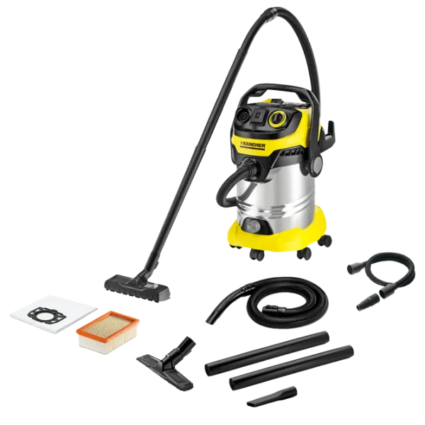 Aspirator industrial KARCHER WD 6 Premium Inox Renovation 1300 W/ Inox photo 1