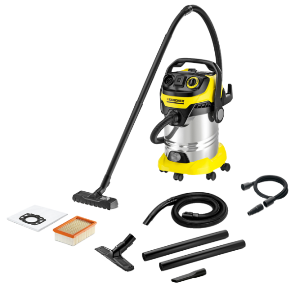 Aspirator industrial KARCHER WD 6 Premium Inox Renovation 1300 W/ Inox photo 1