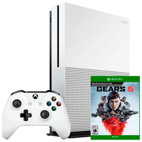 Microsoft Xbox One S + Gears 5  / Белый photo 1