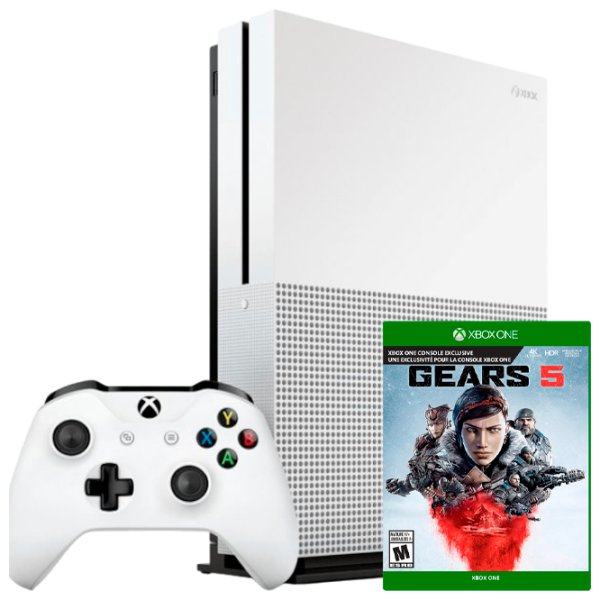 Microsoft Xbox One S + Gears 5  / Белый photo 1