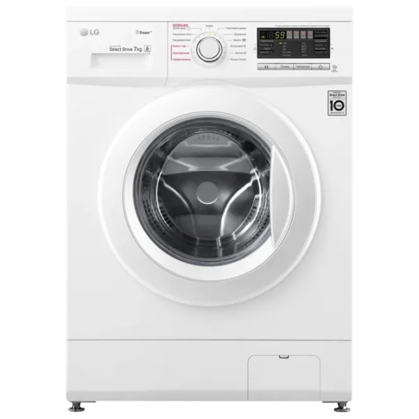 Стиральная машина LG F1296HDS0 Direct Drive/Steam/6 Motion DD/7 кг/Белый photo 1 Стиральная машина LG F1296HDS0 Direct Drive/Steam/6 Motion DD/7 кг/Белый photo 1