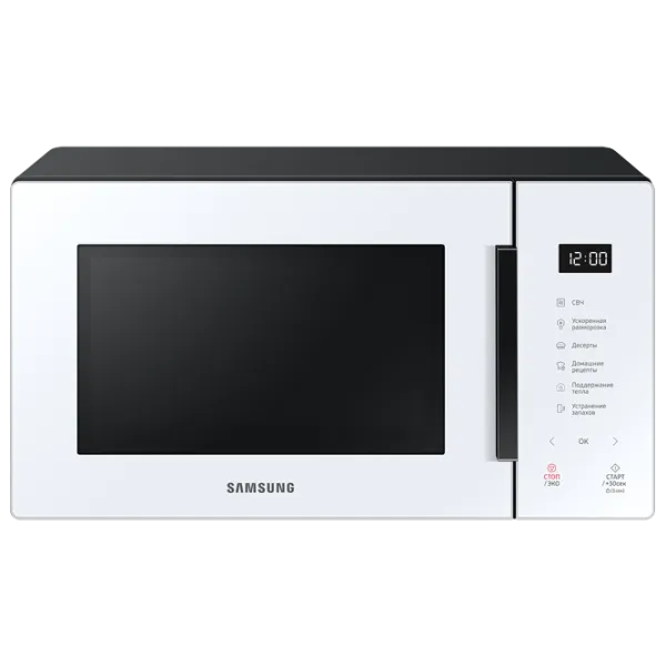 Микроволновая печь Samsung MS23T5018AW/ BW Отдельно стоящий/ 800 Вт/ Белый photo 1