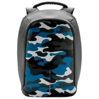 Rucsac pentru laptop XD-Design Bobby Compact anti-theft 14"/ Camouflage Blue/ 17 l