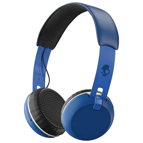 Căști SkullCandy Grind Royal Crem Blue Fără fir + Cu fir/ Personal photo 1