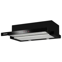 Hotă Hansa OTP6641BGH Telescopică/ Black/ Inox