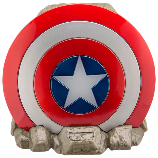 Boxă portabilă eKids/ iHome Marvel Captain America Shield Red photo 1