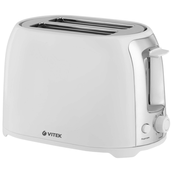Тостер Vitek VT-1582 W Механическое/ 750 Вт/ Белый photo 1