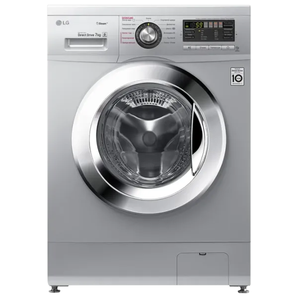 Стиральная машина LG F12M7HDS4 Direct Drive/Steam/6 Motion DD/7 кг/Серебряный photo 1 Стиральная машина LG F12M7HDS4 Direct Drive/Steam/6 Motion DD/7 кг/Серебряный photo 1
