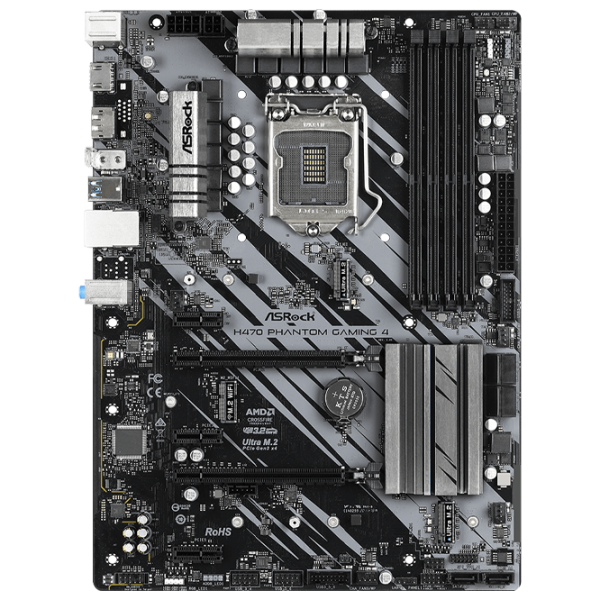 Материнская плата ASRock H470 PHANTOM GAMING 4 ATX/ Intel H470 photo 1