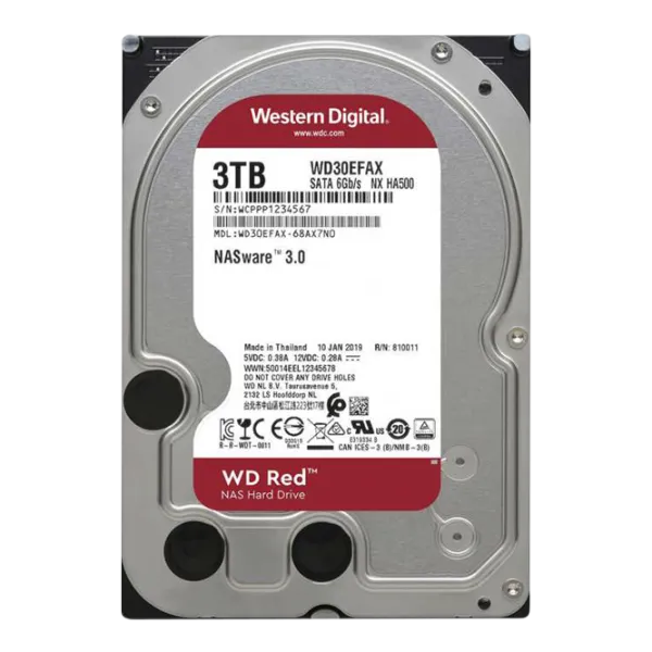 HDD Western Digital Red 3 ТБ WD30EFAX/ Серый photo 1