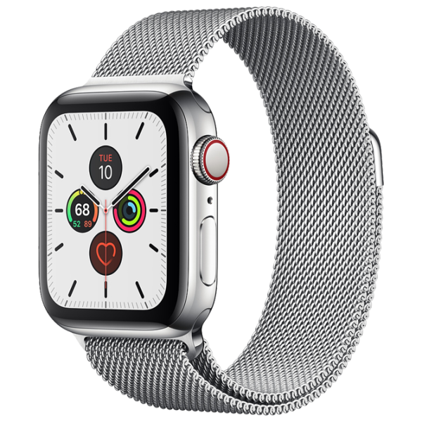 Умные часы Apple Watch Series 5 1.78"/ MWVE2/ Milanese Loop Серебристый photo 1 Умные часы Apple Watch Series 5 1.78"/ MWVE2/ Milanese Loop Серебристый photo 1