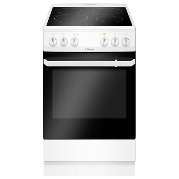 Aragaz Hansa FCCW580009 Electrică/ White/ Black photo 1 Aragaz Hansa FCCW580009 Electrică/ White/ Black photo 1