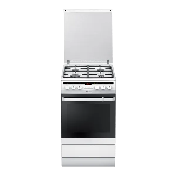 Плита Hansa FCMW58220 Газовая/ Белый/ Черный photo 1