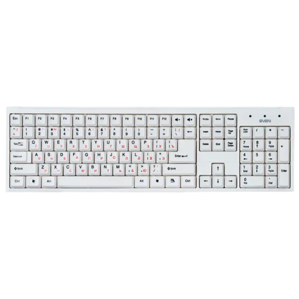 Tastatură Sven Standard 303 Cu fir/ White photo 1