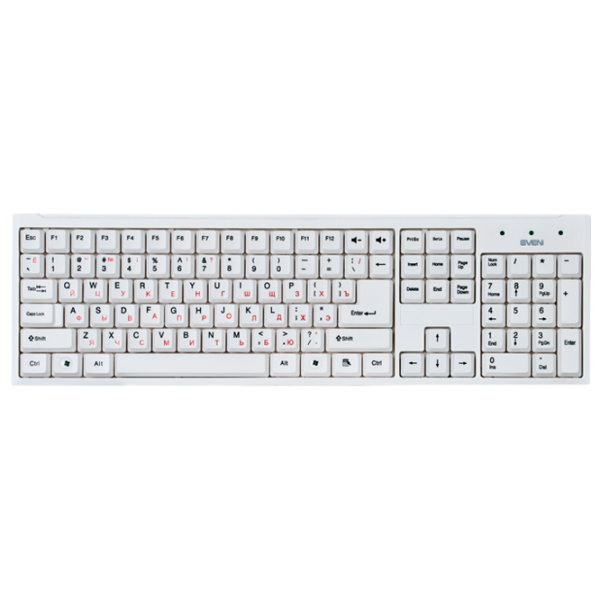 Tastatură Sven Standard 303 Cu fir/ White photo 1