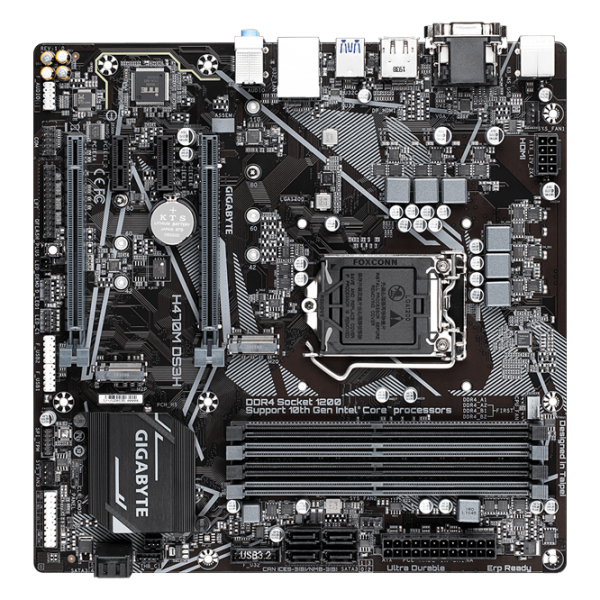 Материнская плата Gigabyte H470M DS3H 1.0 Игровая/ mATX/ Intel H470 photo 1