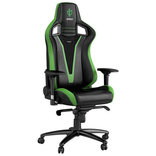 Scaun Gaming NOBLECHAIRS EPIC Sprout Edition Green Black photo 1