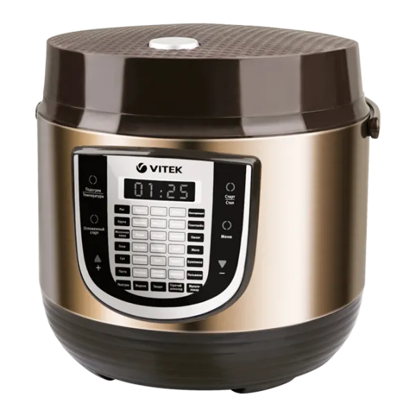 Multifierbător Vitek VT-4280BN 5 l/ 860 W/ Inox Brown photo 1