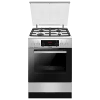 Плита Hansa FCMXS69363 Газовая/ Нержавеющая сталь/ Черный