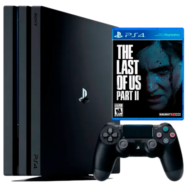 Sony Playstation 4 PRO + The Last of Us Part II  / Черный photo 1