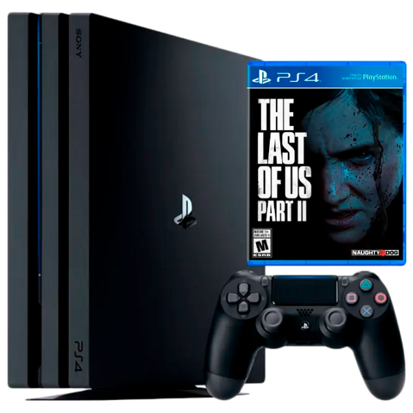 Sony Playstation 4 PRO + The Last of Us Part II  / Черный photo 1